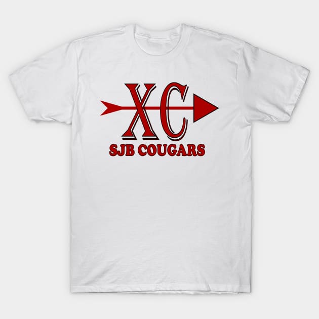 SJB Cross Country Logo T-Shirt by Woodys Designs